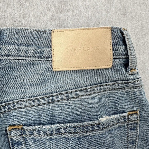 Everlane Jeans Womens Size 25 The 90's Cheeky Light Wash Blue Patchwork - Picture 6 of 11